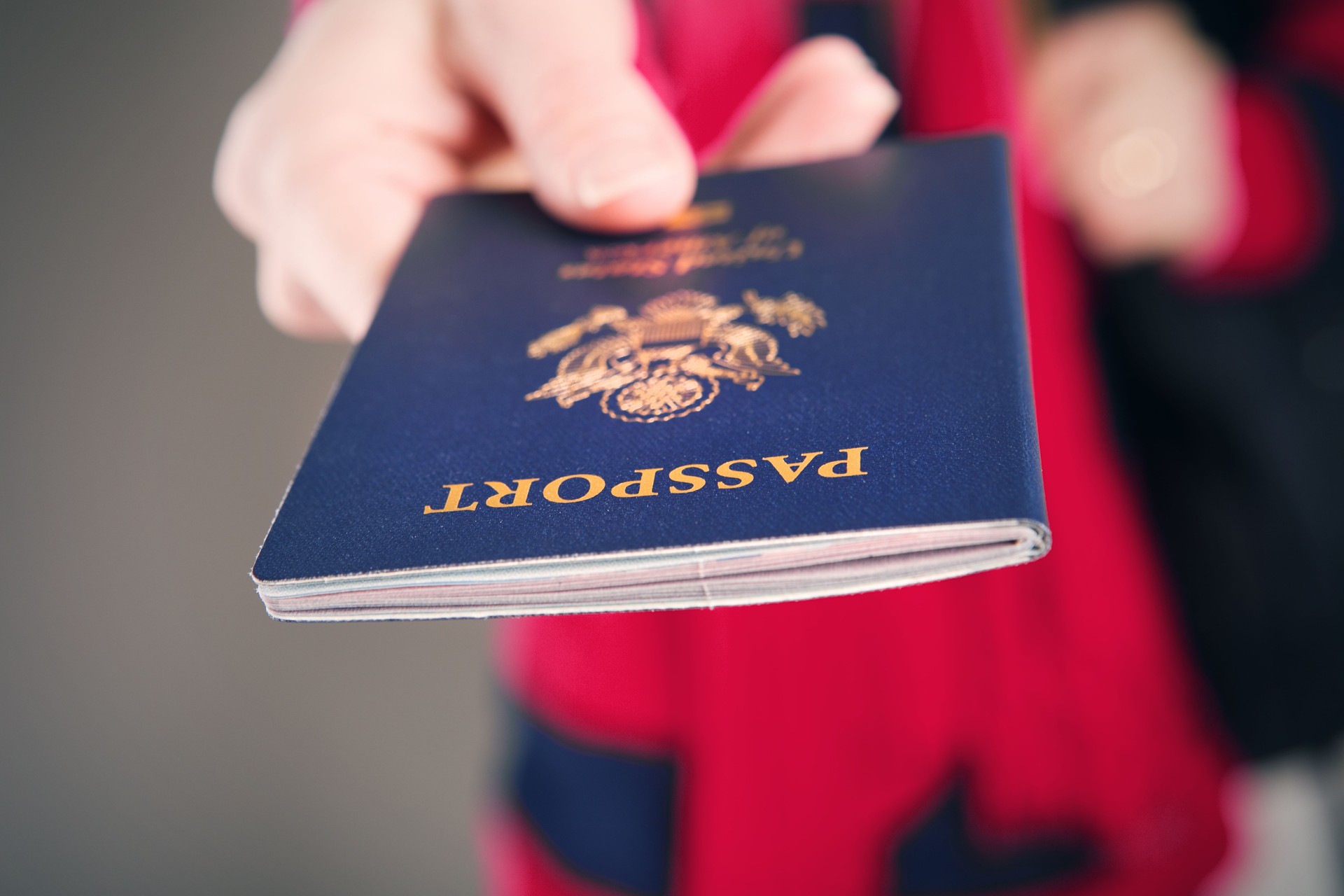 Traveler Holding US Passport